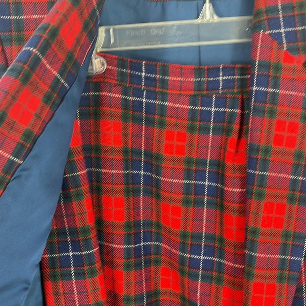 Pendleton Red And Blue Squared Pattern 100% Virgi… - image 7